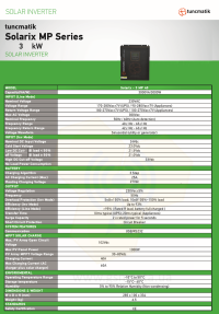 Tuncmatik 3MP60 3kW MPPT 60A зарядный солнечный автономный инвертор фото 4 — GSM Sota