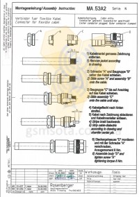  Роз'єм Rosenberger MA 53A2 N-male на кабель RG-8 фото 9 — GSM Sota