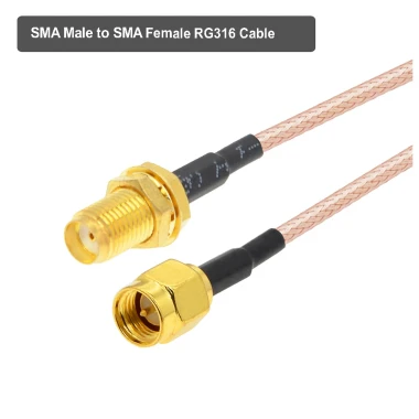Пигтейл SMA male - SMA female 15 см RG-316 — GSM Sota