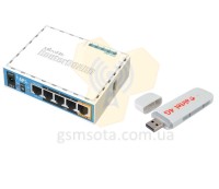 Роутер Mikrotik RB952Ui-5ac2nD + 3G/4G модем Huawei E3372 фото 1 — GSM Sota