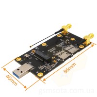 Адаптер NGFF M.2 USB с Dual SIM c LTE модулем фото 4 — GSM Sota