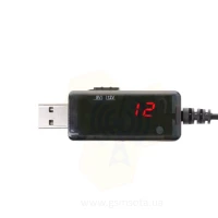  Підвищуючий кабель живлення перетворювач DC 5V на 9V та 12V USB з дисплеєм фото 5 — GSM Sota