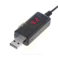  Підвищуючий кабель живлення перетворювач DC 5V на 9V та 12V USB з дисплеєм фото 6 — GSM Sota