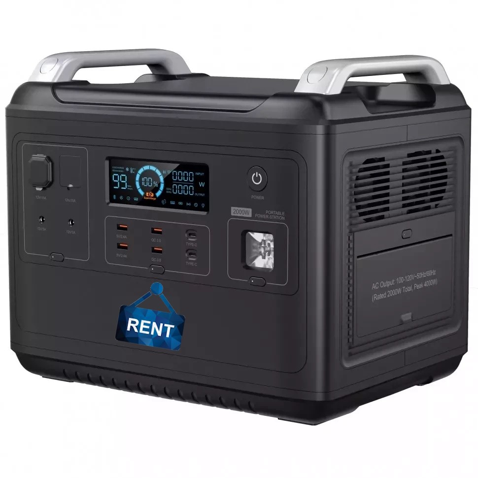 Аренда мощной зарядной станции PISEN TP-OPS02 2000 Вт фото 1 — GSM Sota