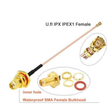 Пигтейл IPX U.fl длиной RG178 SMA female Waterproof — GSM Sota