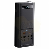 Автомобильный инвертор Baseus 500W с 2-мя розетками на 220V + USB +Type-C фото 3 — GSM Sota