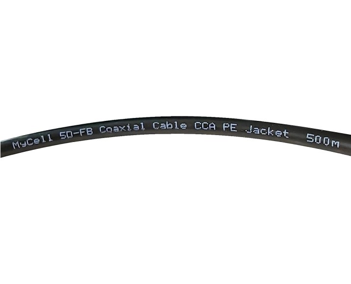 Кабель MyCell 5D-FB CCA 50 Ом Коаксиальный кабель MyCell  5D-FB сопротивление 50 Ом. Применяется в Indoor системах усиления связи, кабельных пигтейлах, FPV системах управления.
