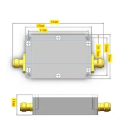  Підсилювач 20 dB 10M-6GHz МШП LNA фото 3 — GSM Sota