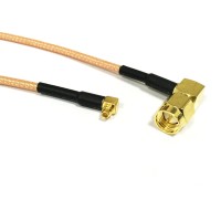  Пігтейл кутовий SMA male на кутовий MMCX 20 см RG-316 фото 1 — GSM Sota