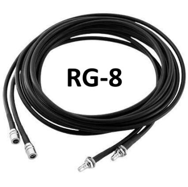 Кабельный пигтейл RG8 QMA-male/QMA-female — GSM Sota