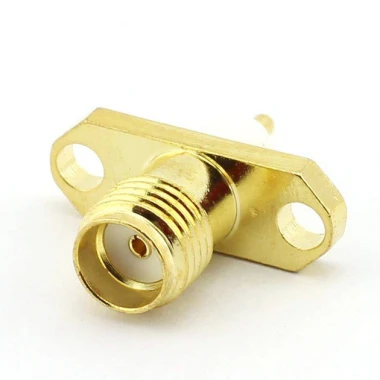 Фланец SMA-female PCB 2 отверстия — GSM Sota