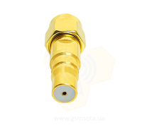  Перехідник RP-SMA male - QMA female Gold фото 1 — GSM Sota