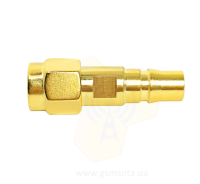  Перехідник RP-SMA male - QMA female Gold фото 5 — GSM Sota