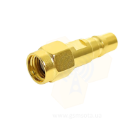  Перехідник RP-SMA male - QMA female Gold фото 4 — GSM Sota