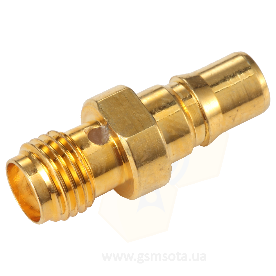Переходник SMA female - QMA female Gold фото 1 — GSM Sota