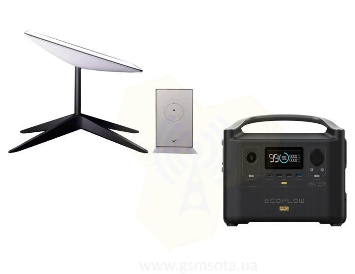 SpaceX Starlink Gen2 + EcoFlow RIVER Pro Starlink Gen2 с заярдной станцией EcoFlow RIVER Pro