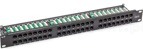 UTP патч-панель 1U 48 RJ45 Cat.5e фото 1 &mdash; GSM Sota