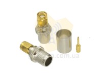 Разъем RP SMA male для кабеля RG-8/RG-213/LMR400 обжим фото 1 — GSM Sota