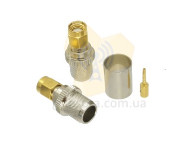 Разъем RP SMA male для кабеля RG-8/RG-213/LMR400 обжим — GSM Sota