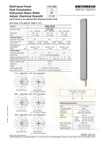 Панельная антенна KATHREIN 742 215 с КУ 18 дБи фото 3 — GSM Sota