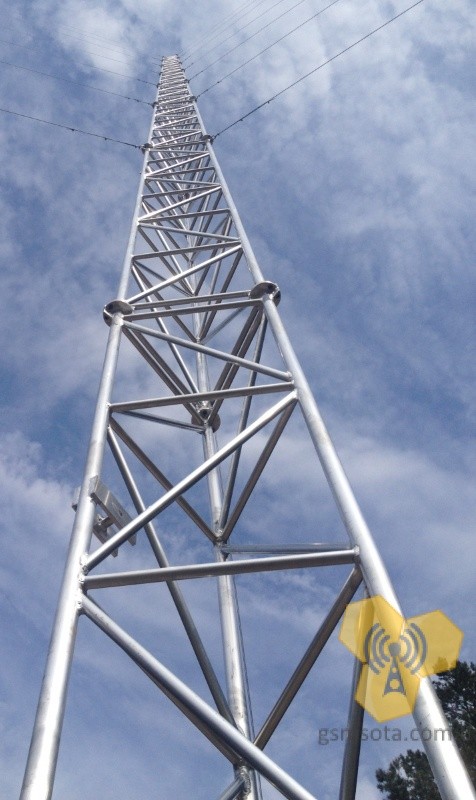 Трехгранная мачта связи М440FL (фланец) фото 1 — GSM Sota