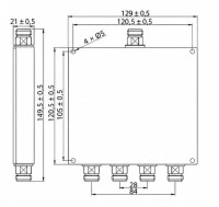 Сплиттер SPS04-0109 136-960 Мгц 1/4 фото 3 &mdash; GSM Sota