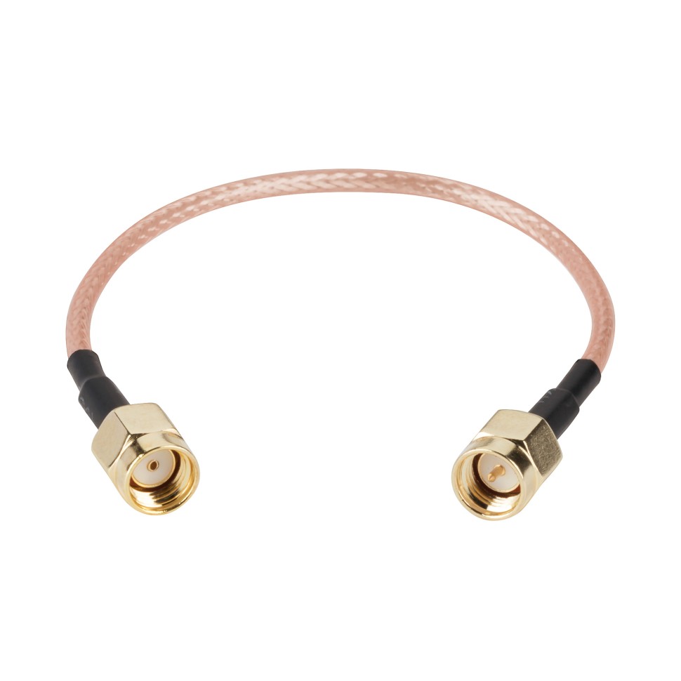  Пігтейл SMA male - RP-SMA male 25 см RG-316 фото 1 — GSM Sota